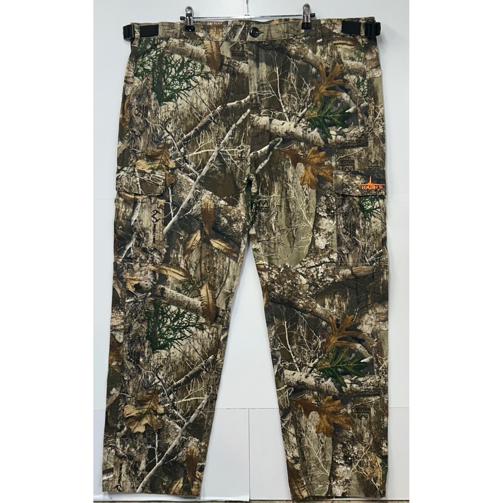 Habit Mens Realtree Edge Camo Cargo Pants 2XL TP1142 Hunting Fishing Cotton